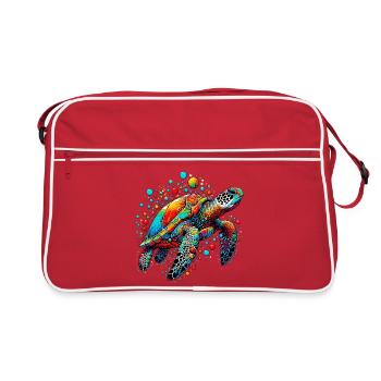 Turtle - Retro Bag - red/white - Front