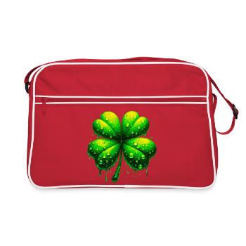 Trèfle à quatre feuilles - Sac Retro - rouge/blanc - Devant