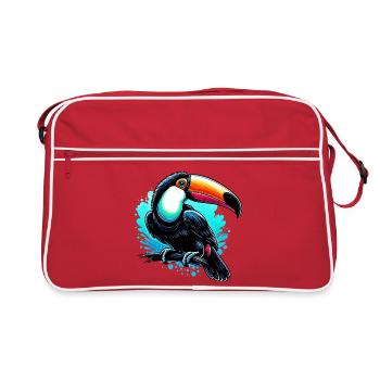 Toucan - Retro Bag - red/white - Front