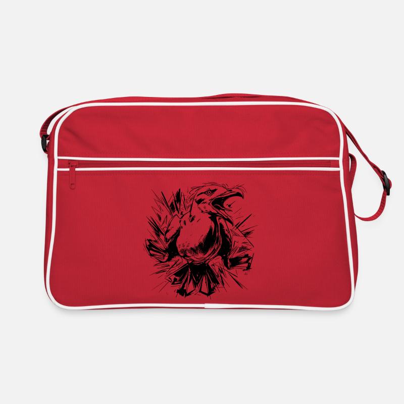 Sketched Seagull Retro Bag