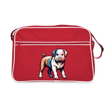Weaker self - Retro Bag - red/white - Front