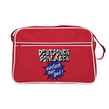 Fête Schlager, musique Schlager, tout simplement génial - Sac Retro - rouge/blanc - Devant