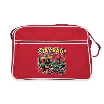 Stay Rad – Retro Vibes - Retro Bag - red/white - Front