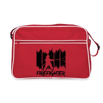 Feuerwehrmann - Retro Tasche - Rot/Weiß - Vorne
