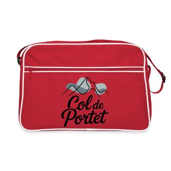 Col de Portet Cyclisme - Sac Retro - rouge/blanc - Devant
