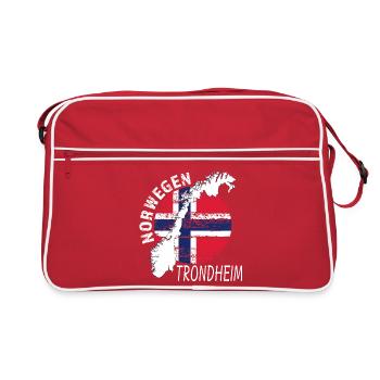 Trondheim - Retro Bag - red/white - Front