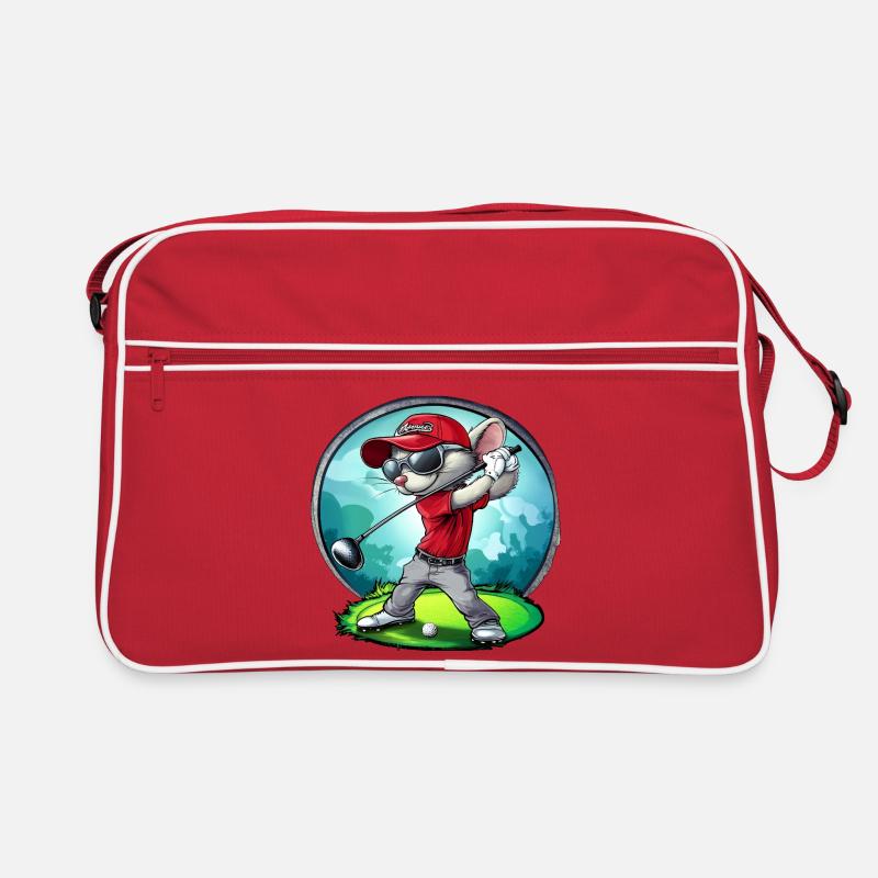 Mice Golfer / Golf Mouse Retro Bag