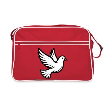 Dove of Peace Dove - Retro Bag - red/white - Front