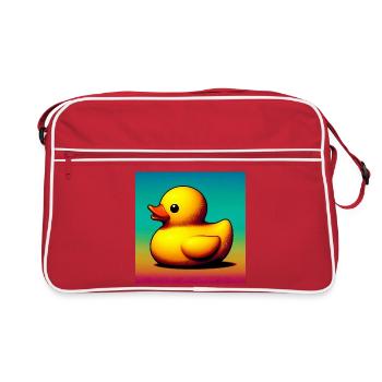Caneton Canard Canard Canard - Sac Retro - rouge/blanc - Devant