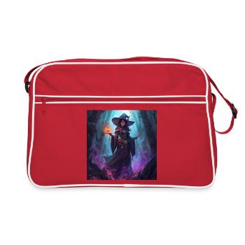 Sorcière des cavernes enchantée - Sac Retro - rouge/blanc - Devant