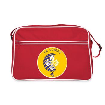 Fleur de Lys Loiret 45 - Sac Retro - rouge/blanc - Devant