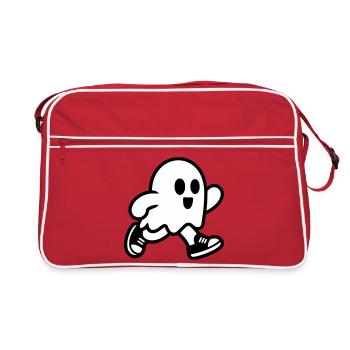 fantôme - Sac Retro - rouge/blanc - Devant