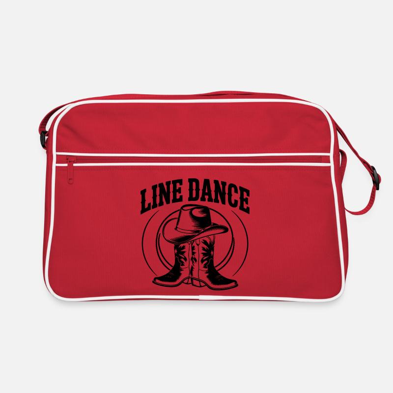 Line Dance Motif Retro Bag