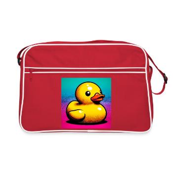 Duckling Duck Duck Duck - Retro Bag - red/white - Front