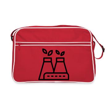 Eco-friendly factory - Retro Bag - red/white - Front