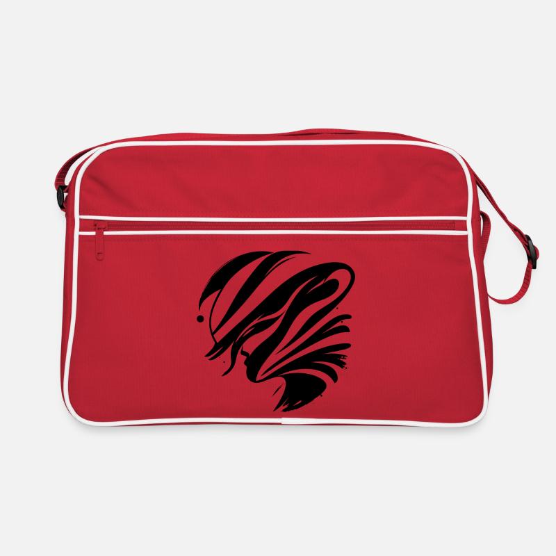 Visage abstrait - Élégant Sac Retro