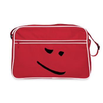 good mood - Retro Tasche - Rot/Weiß - Vorne