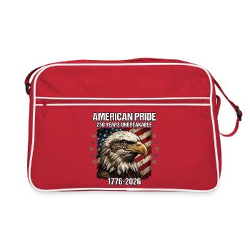  250 Years America Anniversary American Pride - Retro Bag - red/white - Front