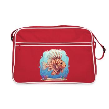 Lionfish Underwater Splendor - Retro Bag - red/white - Front