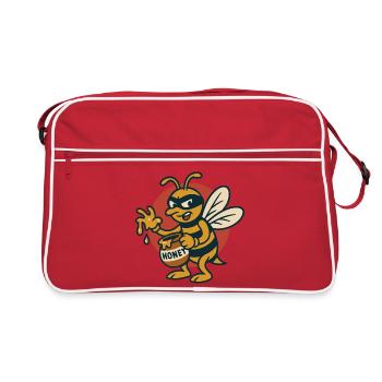 Vol de miel bandit apiculteur - Sac Retro - rouge/blanc - Devant