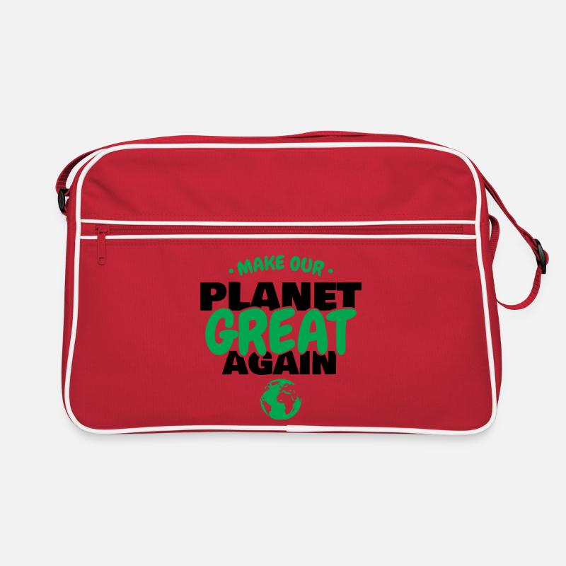 Make Our Planet Great Again Eco Earth Day Graphic Retro Tasche
