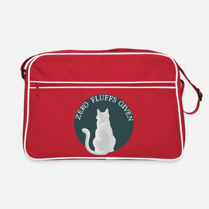 Zero Fluffs Given – Cat from behind with attitude Retro Bag