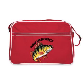 Pêcher avec papa - Sac Retro - rouge/blanc - Devant