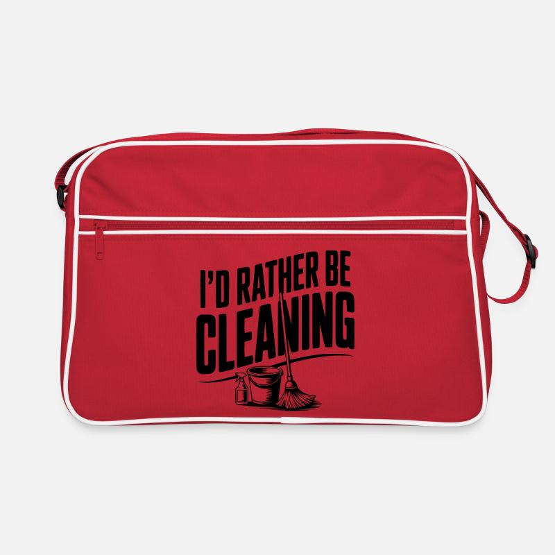 I'd Rather Be Cleaning Retro Bag