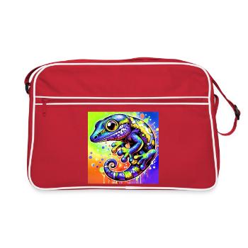 Gecko - Retro Bag - red/white - Front