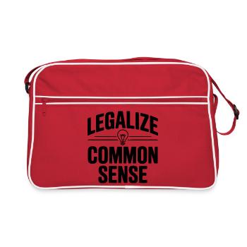 Legalize Common Sense - Retro Bag - red/white - Front