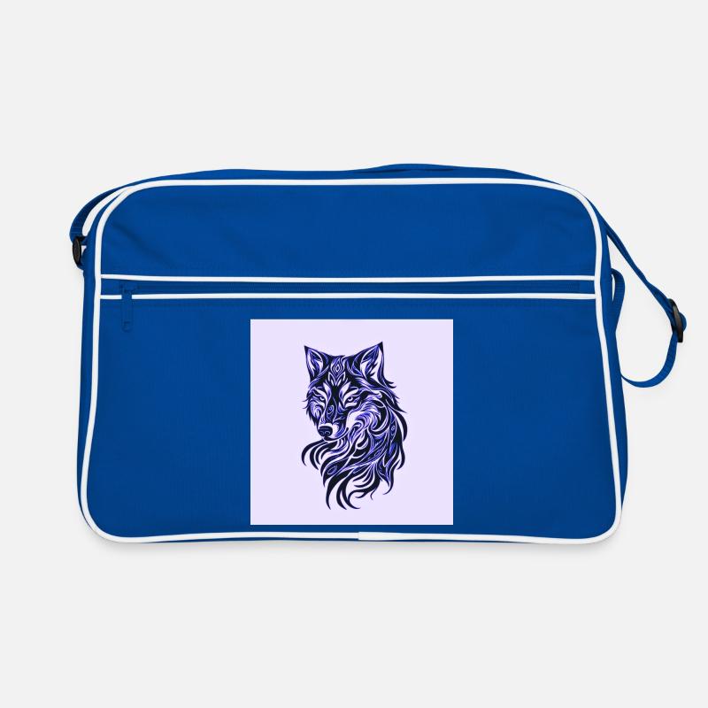 L’art au trait bleu de Wolf Sac Retro