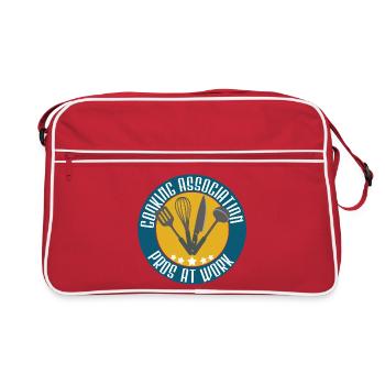 Kochprofi Team am Werk - Retro Tasche - Rot/Weiß - Vorne