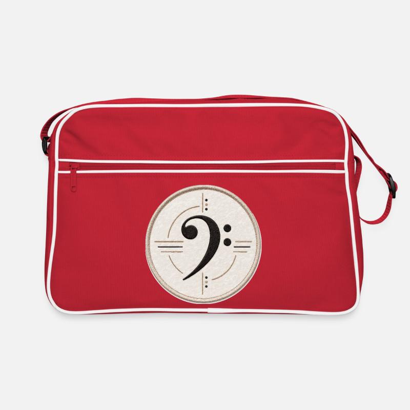 Bass clef on patch Retro Bag