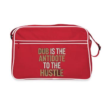 Dub Hustle - Retro Bag - red/white - Front