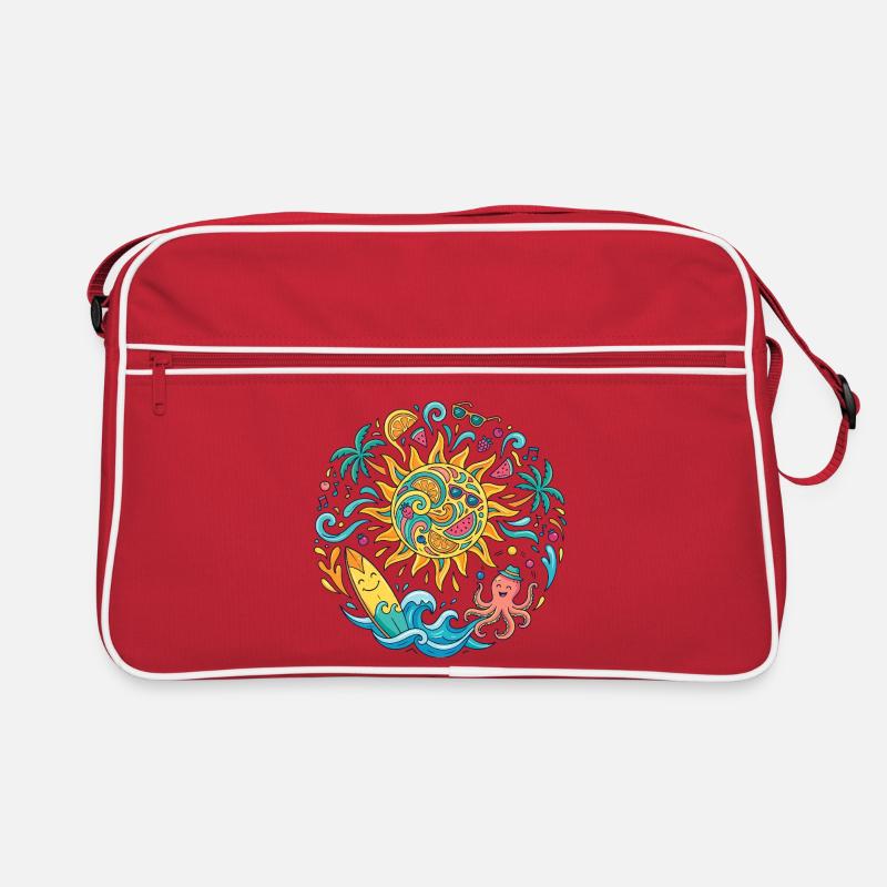 Summer Sun Surf Adventure Bathing Fun Beach Vacation Retro Bag