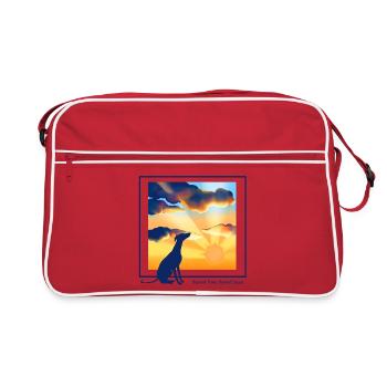 More Than a Pet - Sighthound - Retro Bag - red/white - Front