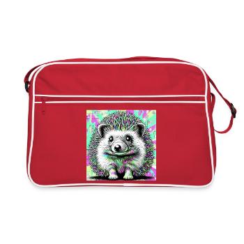 hedgehog - Retro Bag - red/white - Front