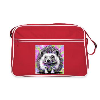 Igel - Retro Tasche - Rot/Weiß - Vorne