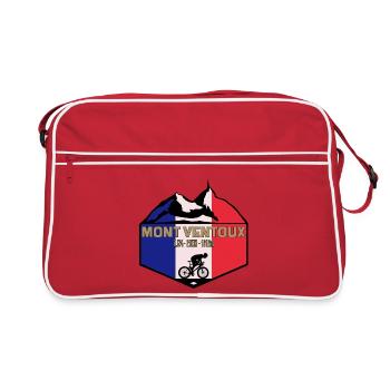 Mount Ventoux Deluxe - Retro Tasche - Rot/Weiß - Vorne