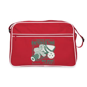 Pickleball - vous venez d’entrer dans la zone sans issue. - Sac Retro - rouge/blanc - Devant