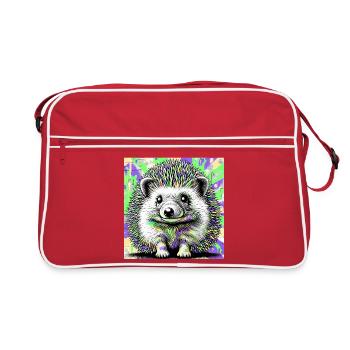 Igel - Retro Tasche - Rot/Weiß - Vorne