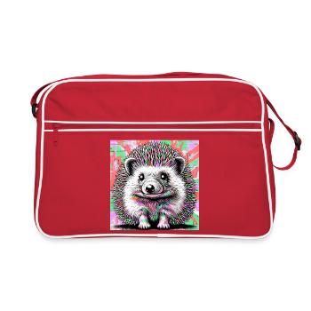 hedgehog - Retro Bag - red/white - Front