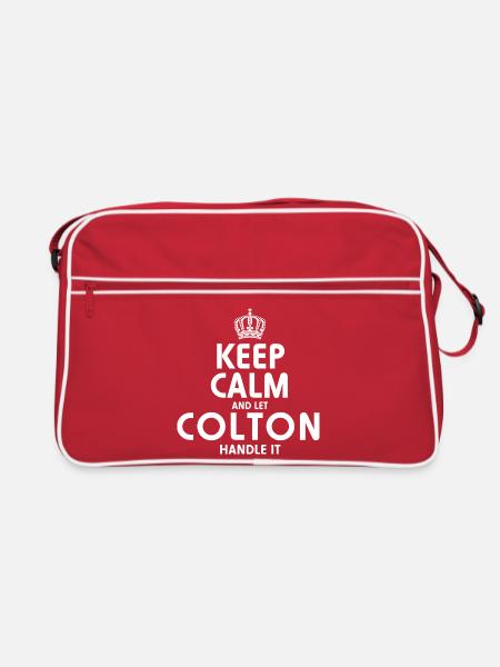 COLTON-Griff - Retro Tasche - Rot/Weiß