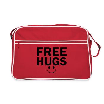 Free hugs - Sac Retro - rouge/blanc - Devant