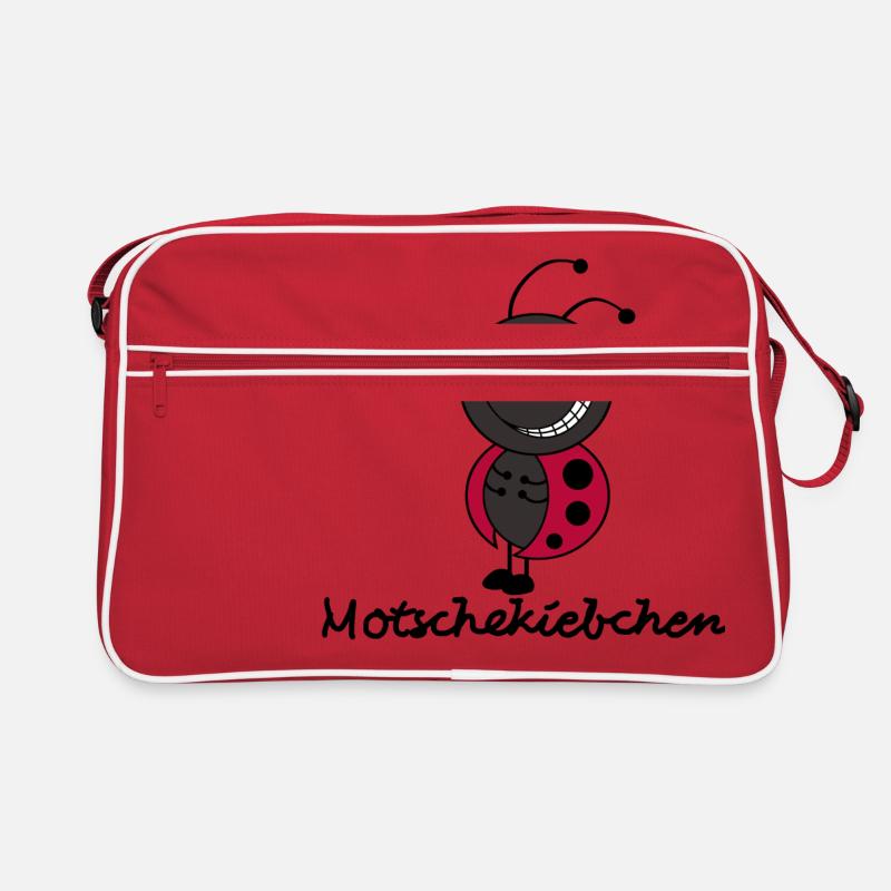 Motschekiebchen/Marienkäfer - Retro Tasche - Rot/Weiß