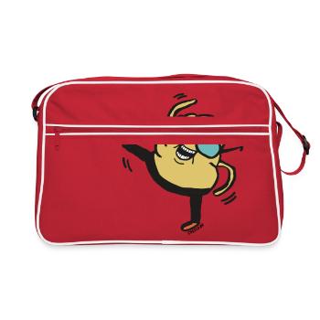 Party Boy by cheslo - Retro Bag - red/white - Front