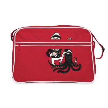 Kapitän by Cheslo - Retro Tasche - Rot/Weiß - Vorne