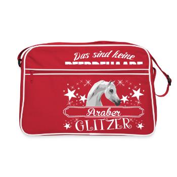 chevaux arabes - Sac Retro - rouge/blanc - Devant