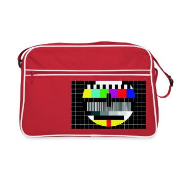 Brett - Retro Tasche - Rot/Weiß - Vorne