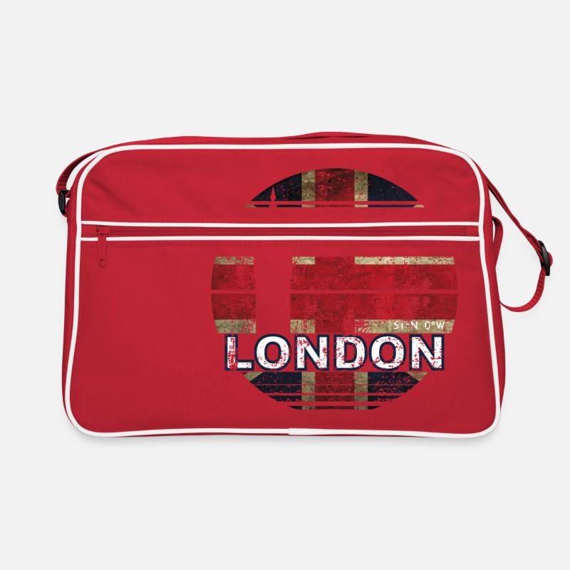 LONDRES ANGLETERRE LONDRES - Sac Retro - rouge/blanc